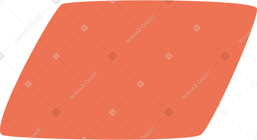 orange parallelogram Illustration in PNG, SVG