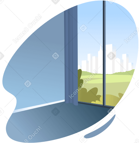 Синий фон комнаты в PNG, SVG