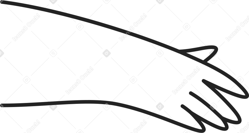 outstretched hand Illustration in PNG, SVG