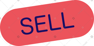 Sell button PNG, SVG