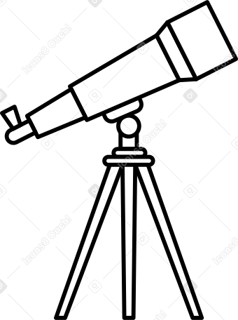 telescope Illustration in PNG, SVG