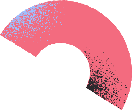 half-donut Illustration in PNG, SVG