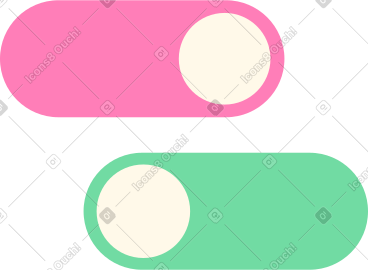 Two toggles PNG, SVG