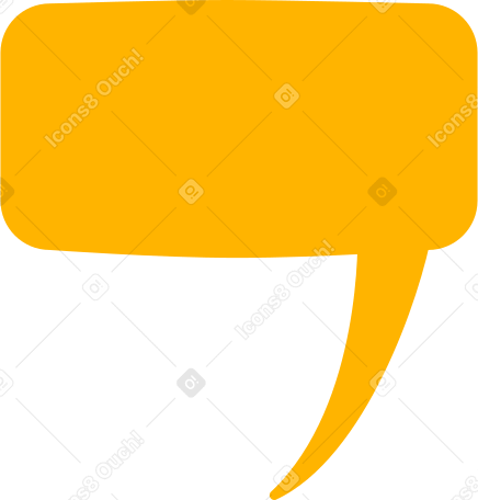 speech bubble long Illustration in PNG, SVG