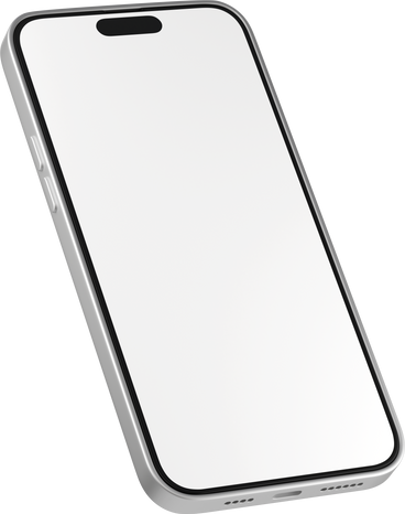 side view of white phone screen PNG, SVG