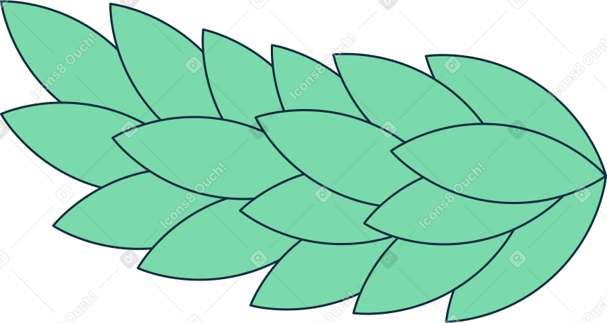 palm branch Illustration in PNG, SVG