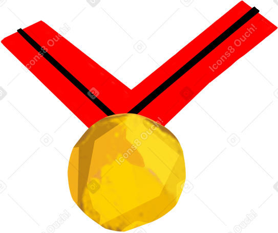 золотая медаль в PNG, SVG