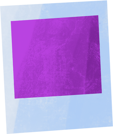 polaroid photocard with purple background PNG, SVG