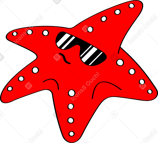 starfish Illustration in PNG, SVG