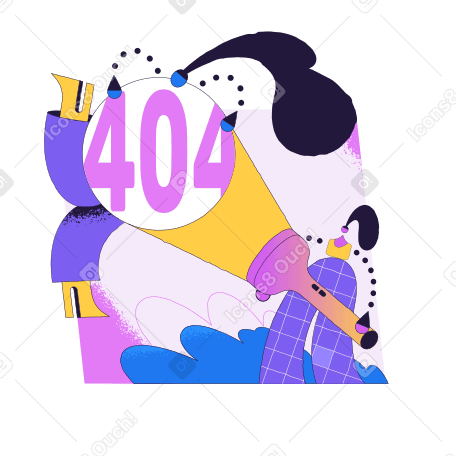 Page not found Illustration in PNG, SVG