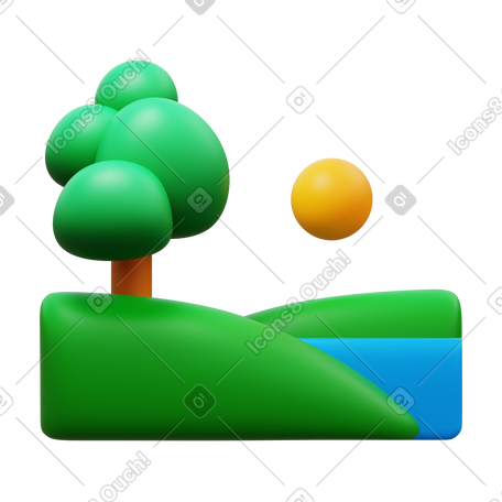 3D nature PNG, SVG