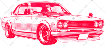 Nissan skyline kgc front view PNG, SVG