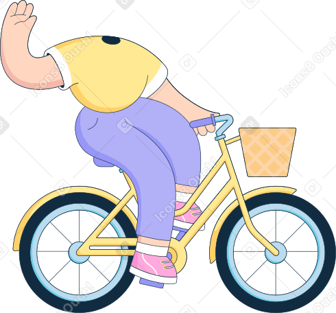 自行车上的身体 PNG, SVG