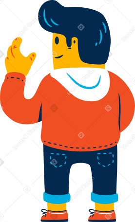 man in red hoodie PNG, SVG