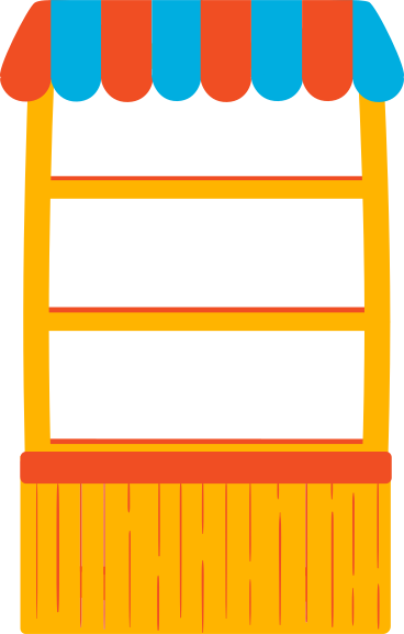 shelving with canopy PNG, SVG