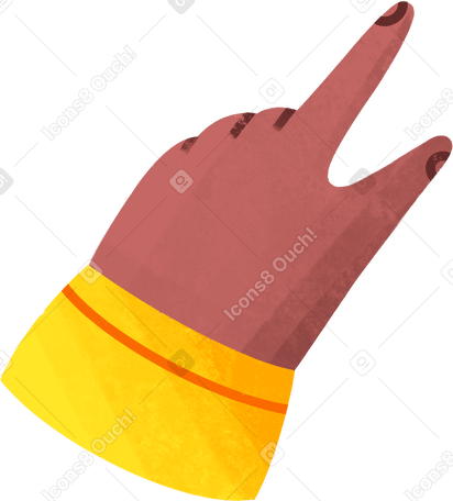 arm with yellow cuff PNG, SVG