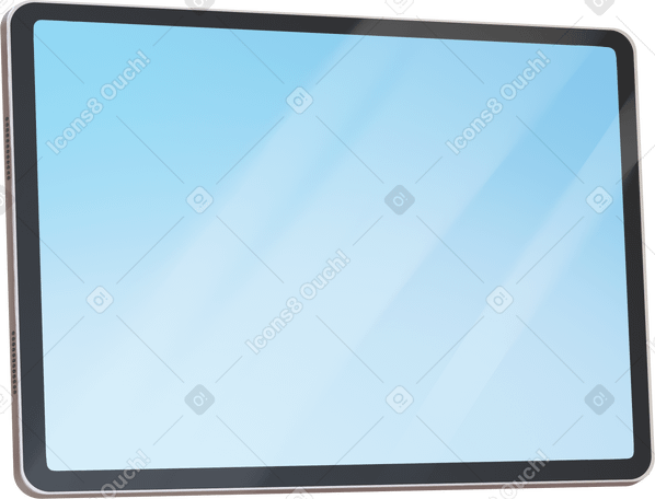 tablet with transparent screen PNG, SVG