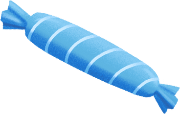 blue striped long candy PNG、SVG