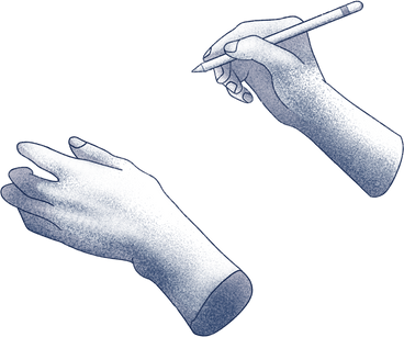 hands and digital pencil PNG、SVG
