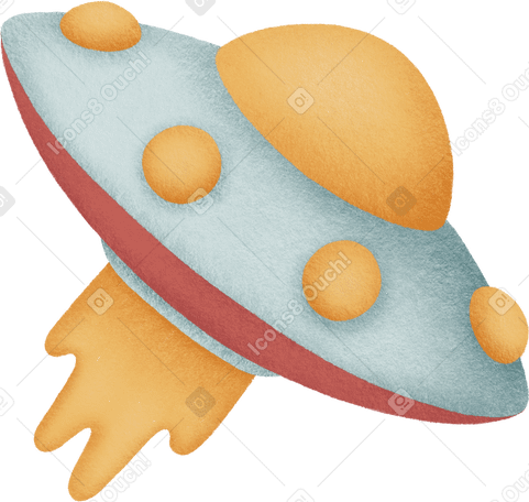 ufo Illustration in PNG, SVG