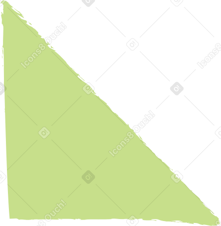 light green triangle Illustration in PNG, SVG