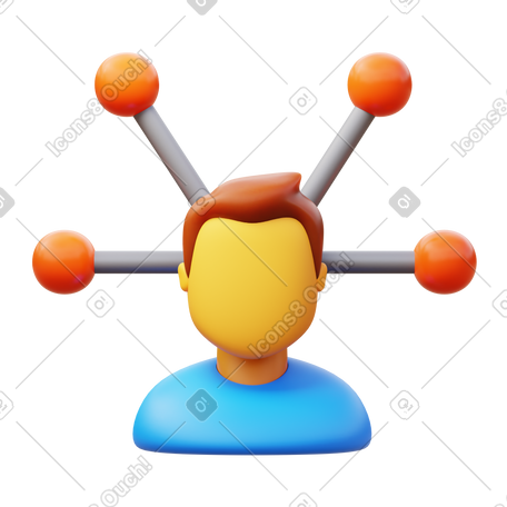 3D customer insights manager PNG, SVG