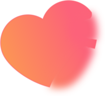 heart red gradient PNG, SVG