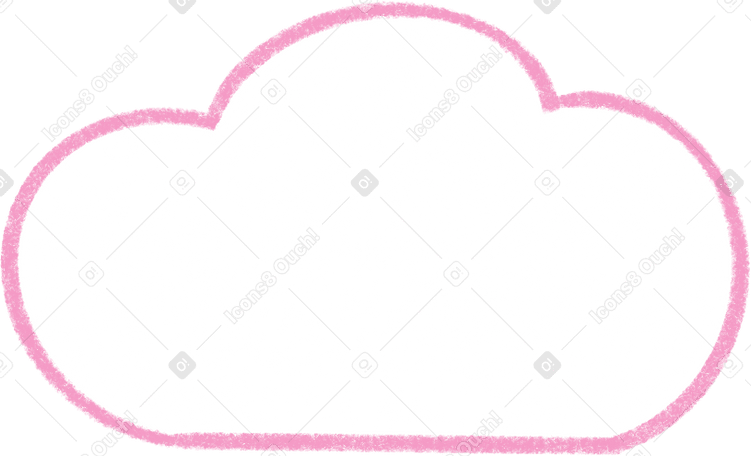 line pink cloud Illustration in PNG, SVG