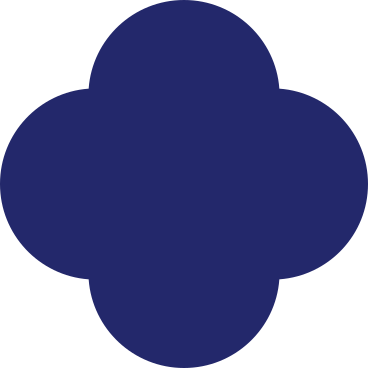 Vierpass dunkelblau PNG, SVG
