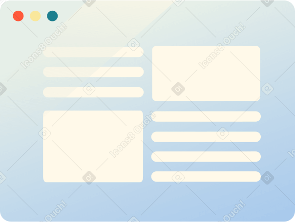 Browser window Illustration in PNG, SVG