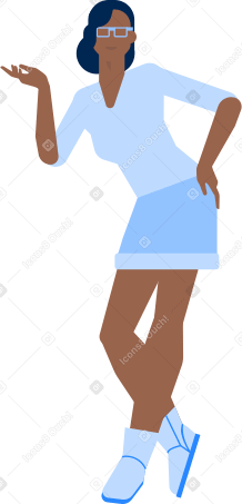 woman holding something Illustration in PNG, SVG