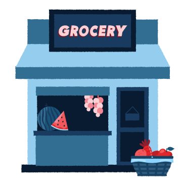 Tienda de comestibles PNG, SVG
