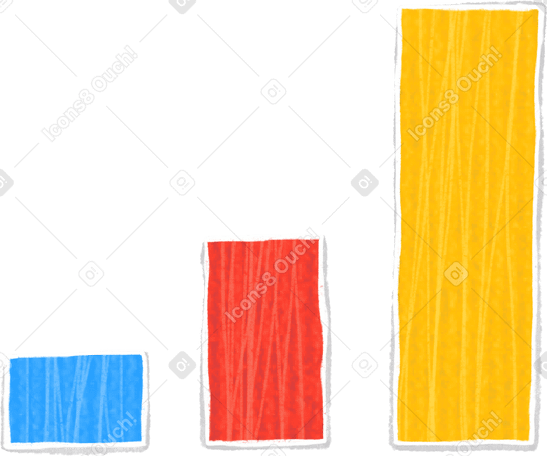 three columns of different colors PNG, SVG