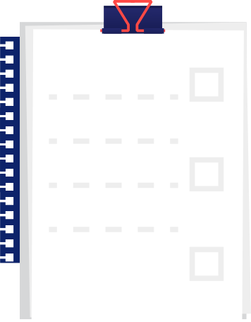 pad with a list Illustration in PNG, SVG