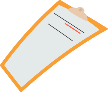 document on an orange backing PNG, SVG