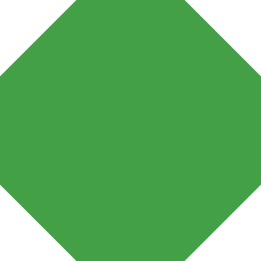 Octágono verde PNG, SVG