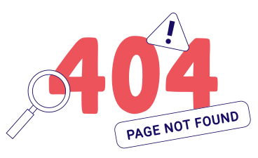 Errore testo 404, pagina non trovata con la lente d'ingrandimento PNG, SVG
