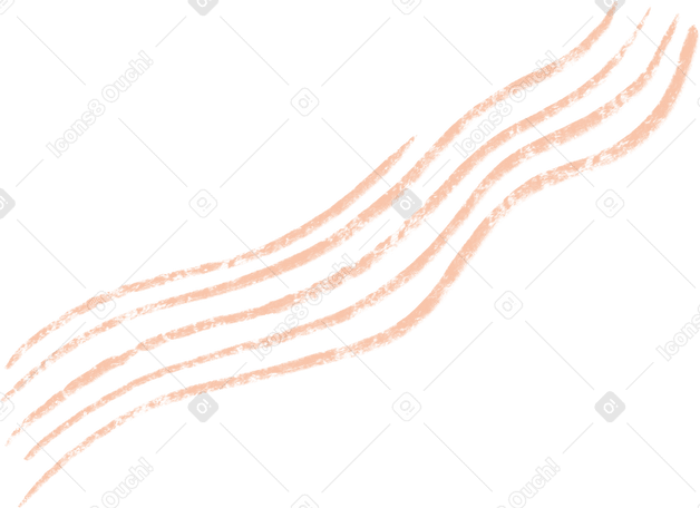 Lignes beiges courbes PNG, SVG