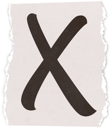 Collage lowercase letter x PNG, SVG