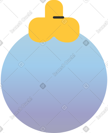 Blue christmas ball PNG, SVG