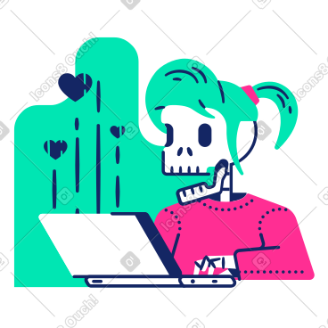 Love affair in chatting PNG, SVG