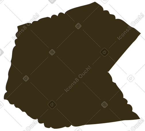 brown polygon PNG, SVG