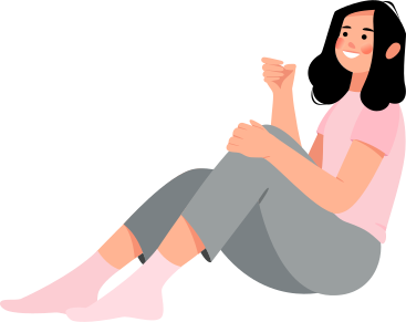 girl sitting and holding something PNG, SVG