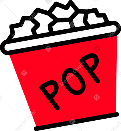 popcorn small PNG, SVG