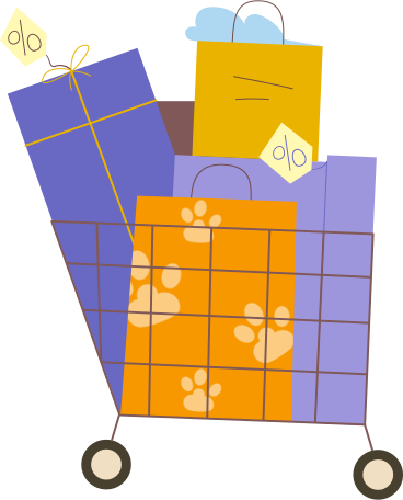 Gift cart PNG, SVG