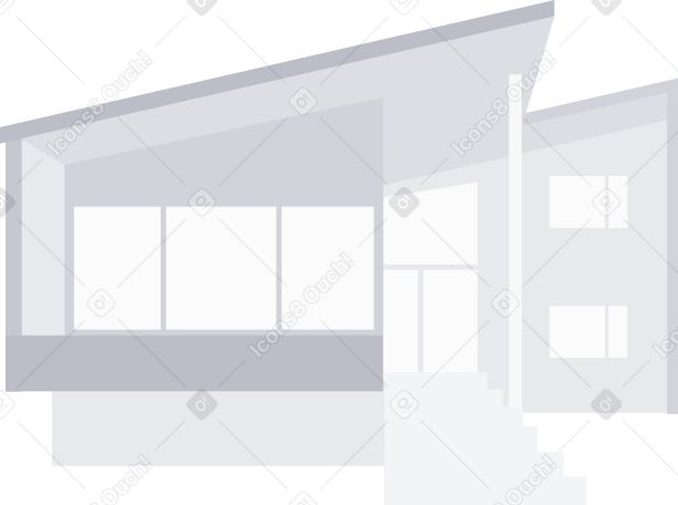 modern townhouse Illustration in PNG, SVG