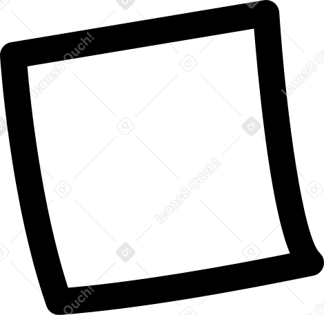 неровный квадрат в PNG, SVG