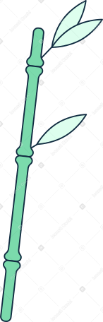 leaf bamboo Illustration in PNG, SVG
