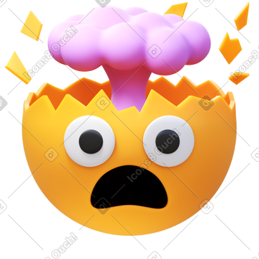 Exploding head PNG, SVG