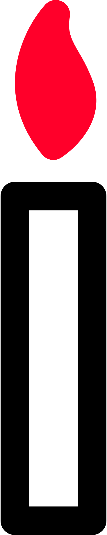 Свеча в PNG, SVG
